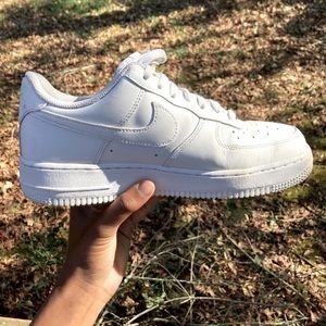 All white Air Force 1’s